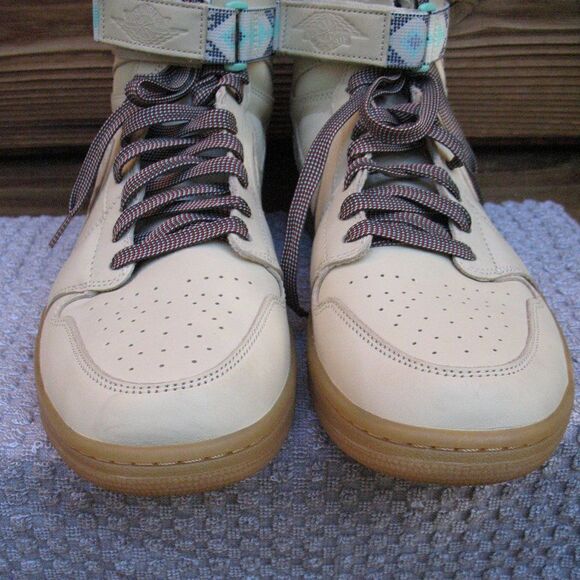 Nike Air Jordan 1 Retro High Strap N7 Sneakers Basketball Shoes Light Cream 14 - Picture 10 of 14